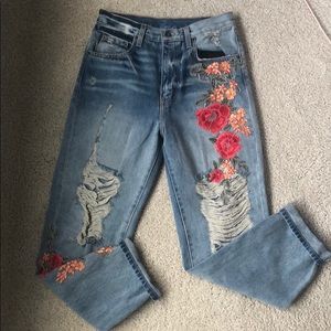BRAND NEW CARMAR JEANS w/ floral print